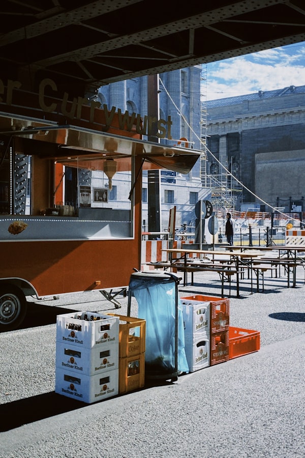 Food trucks at a festival